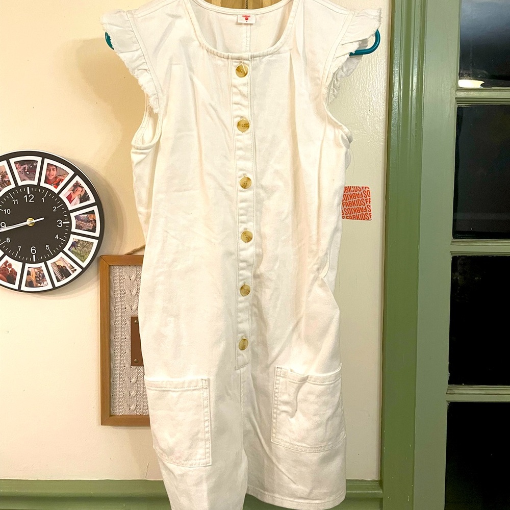 Brand new Fabkids White romper, size 18